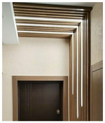 Потолочно-стеновые рейки с подсветкой из Сосны 40х30мм