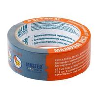 Лента малярная 36 мм 25 м для наружных работ УФ-стойкая синяя Master Color