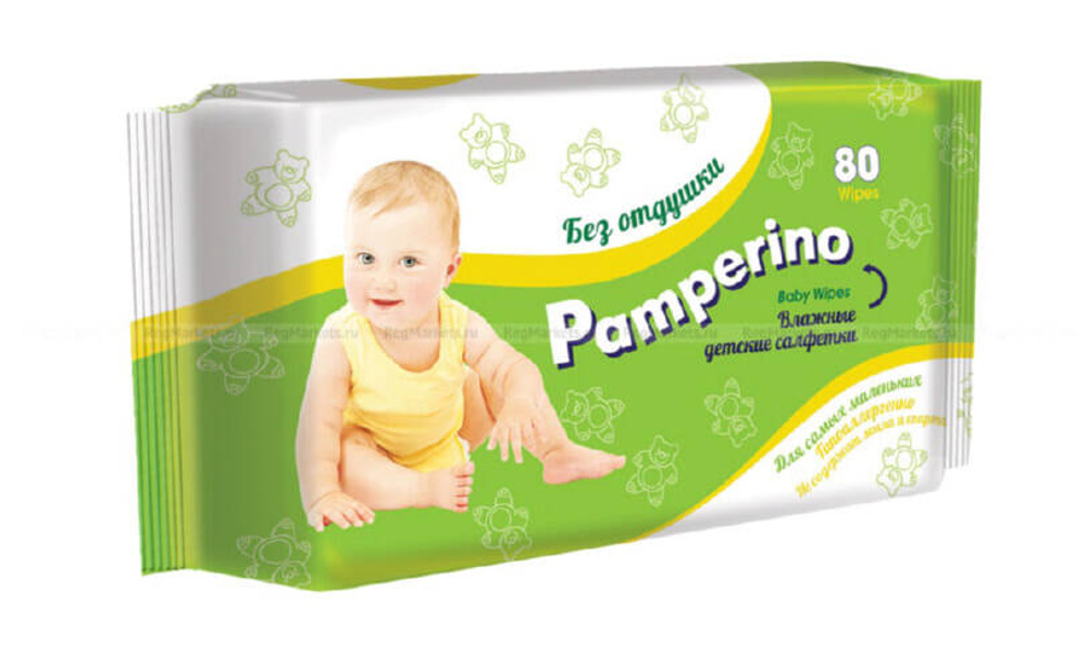 Салфетки влажные  Авангард РН Pamperino детские 80штук.