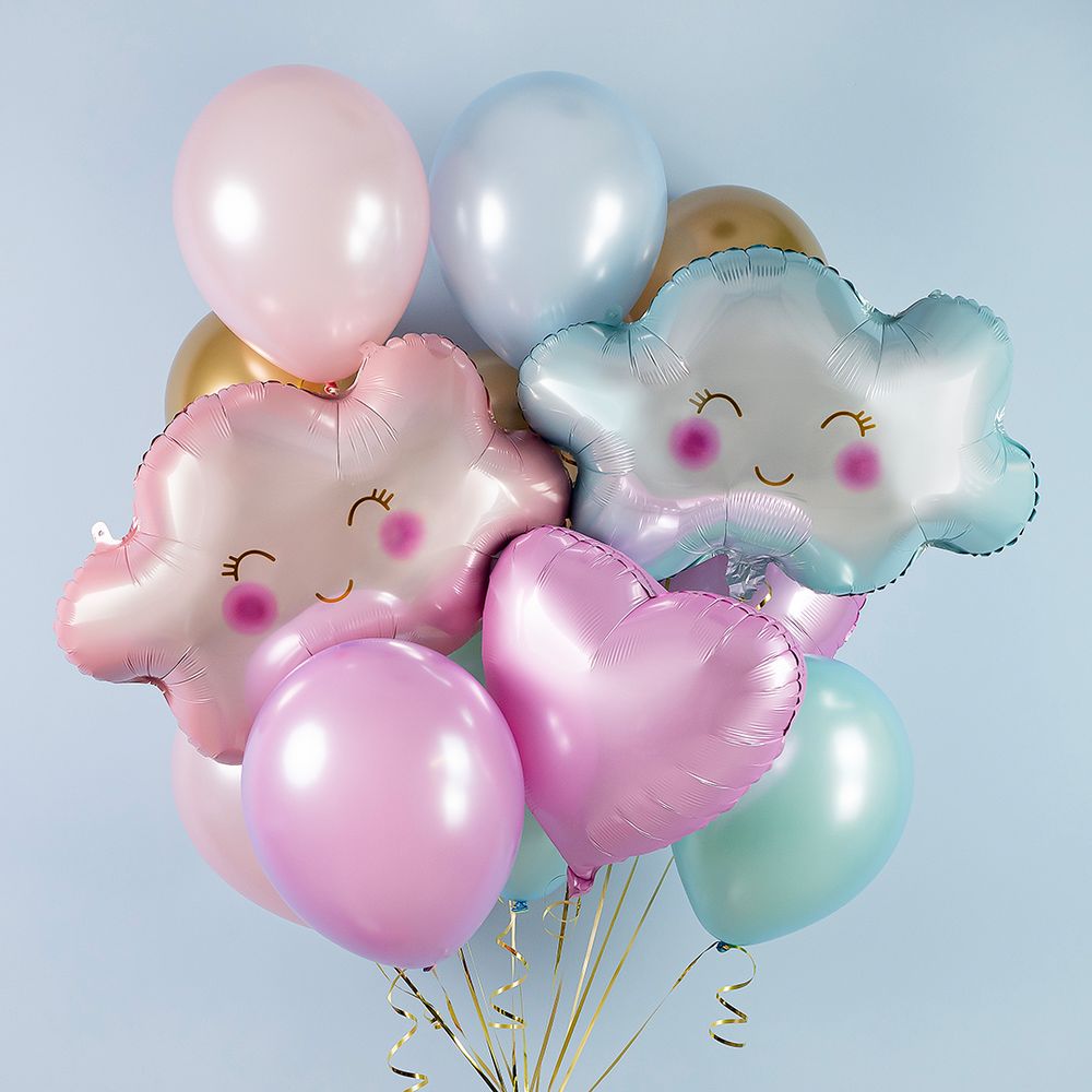 Шар (28''/71 см) Фигура, Маленькое облако, Розовый, 1 шт. в уп.