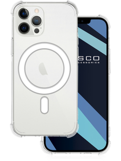 Чехол ROSCO для Apple iPhone 12 Pro Max оптом (арт. IP12PROMAX-TPU-MAGSAFE-CLEAR)