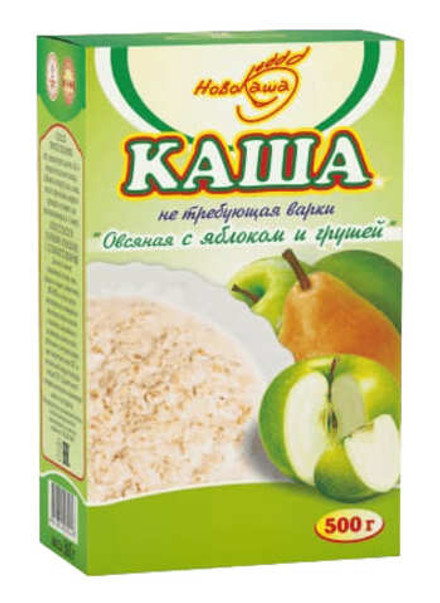 Каша "Овсяная с грушей" не требующая варки 500г. Гомельхлебпродукт