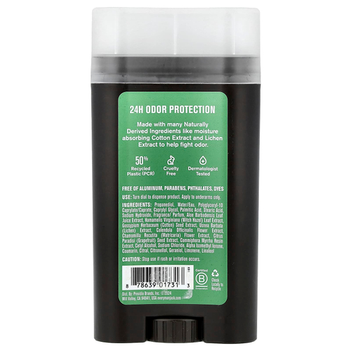 Every Man Jack, дезодорант, без алюминия, прилив и кипарис, 85 г (3 унции)