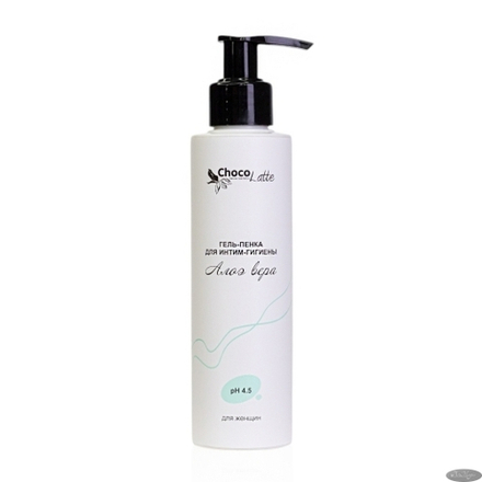 Гель-пенка для жен. интим-гигиены АЛОЭ ВЕРА, pH4.5, ТМ ChocoLatte