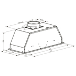 Встраиваемая вытяжка Oasis серии Standart UNC-50B