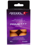 Мяч для настольного тенниса 3* Prime, оранжевый, 6 шт.