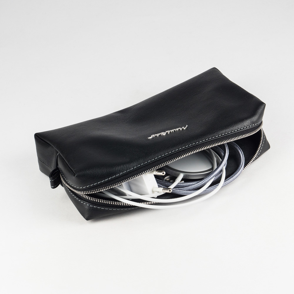 Несессер кожаный Briquette Easy черного цвета