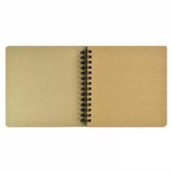 Скетчпад 200х200 мм, 120 л, блок - крафт-бумага 80 г/м², арт. 61859