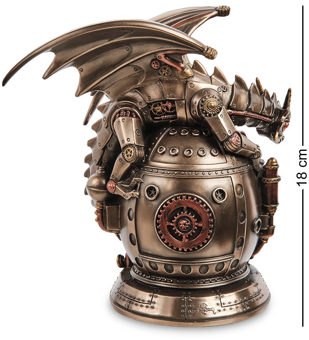 Veronese WS-1068 Часы настольные в стиле Стимпанк «Дракон»