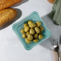 Салатник 300 мл 14*14 см h7 см   квадратный матовое стекло P.L. Proff Cuisine [6]