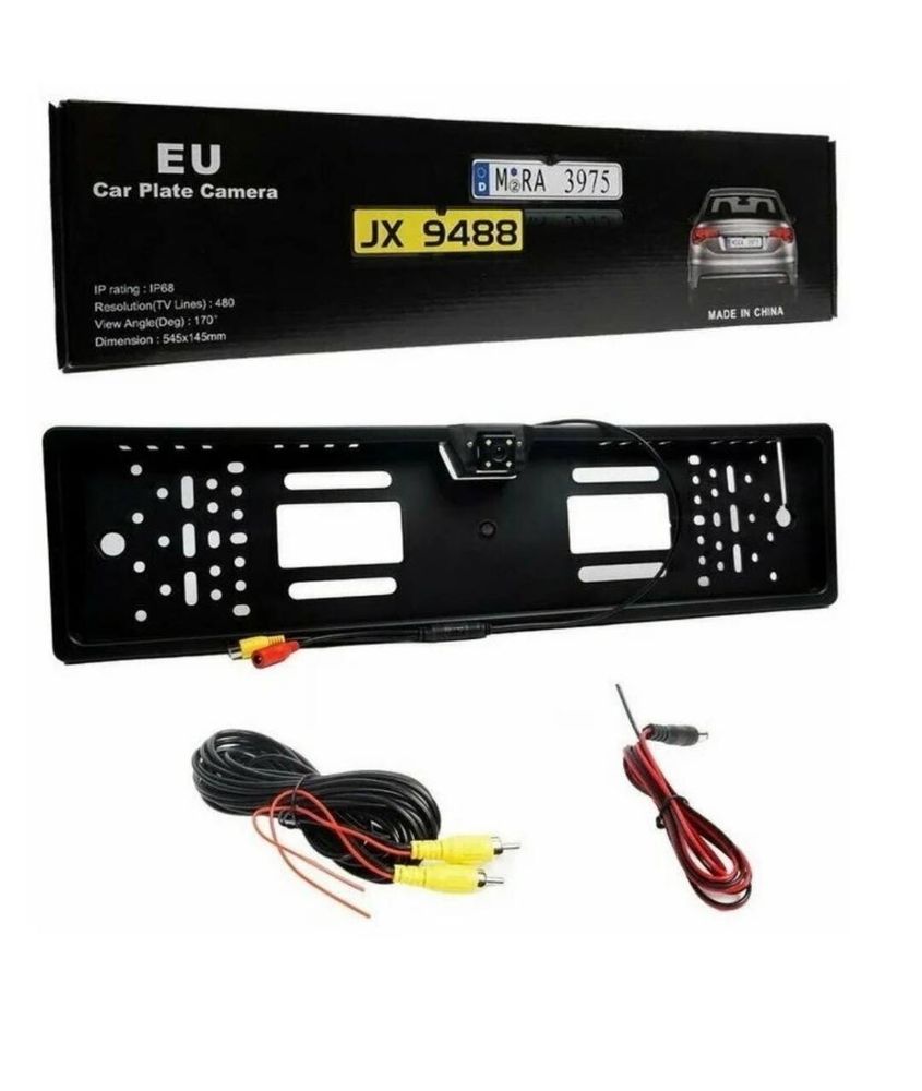 Камера заднего вида в рамке номера CVBS 480p