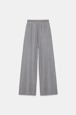 ZARA БРЮКИ ПРЯМОГО КРОЯ В РУБЧИК ИЗ МЯГКОЙ ТКАНИ, МЯГКИЙ СЕРЫЙ