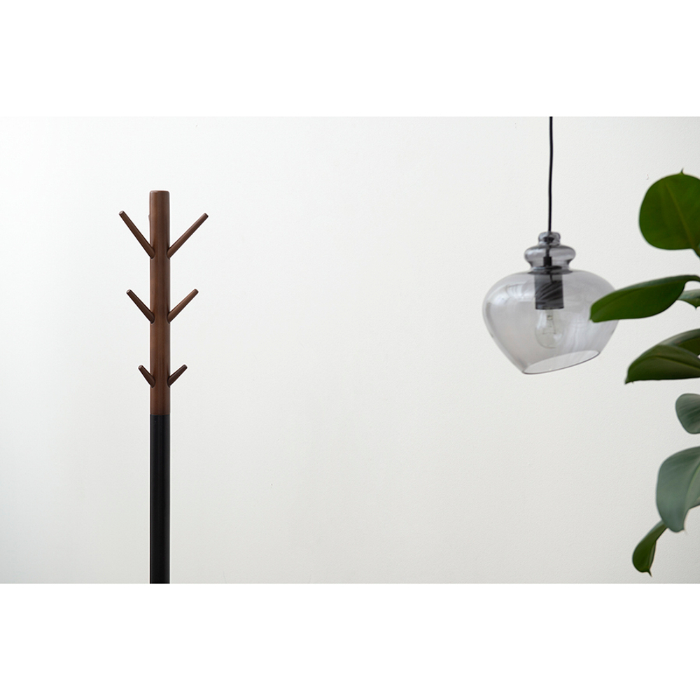 Вешалка напольная Espen, 174 см, черная/светлый орех