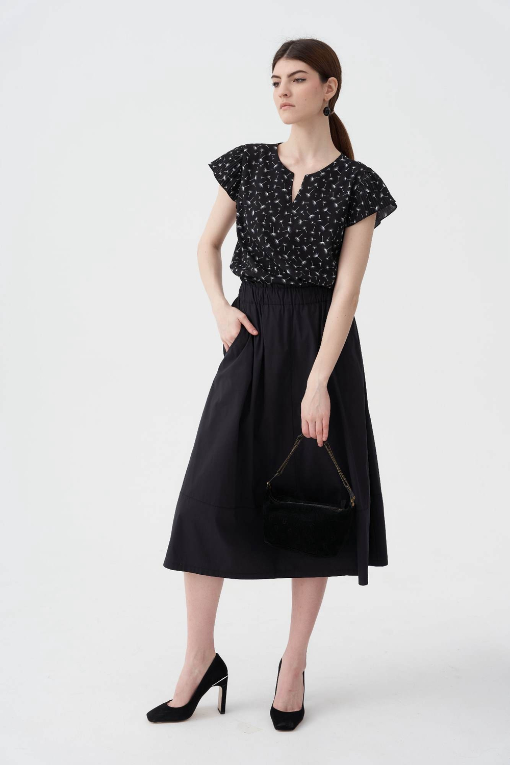 Хлопковая юбка с карманами Тамбовчанка