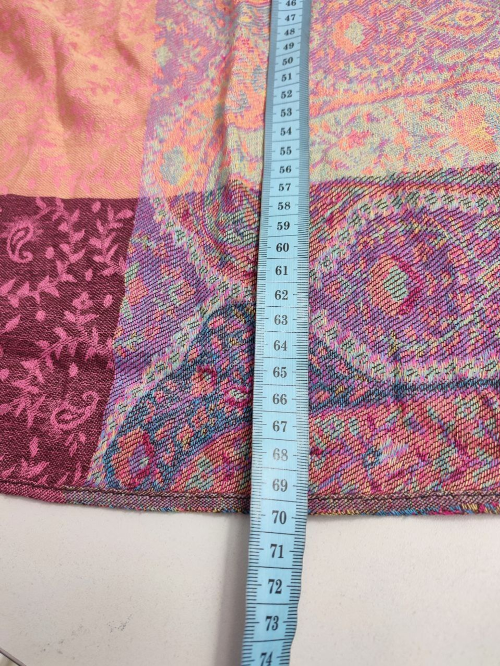 Палантин кашемировый разноцветный