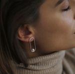 Серьги Fish Eye White