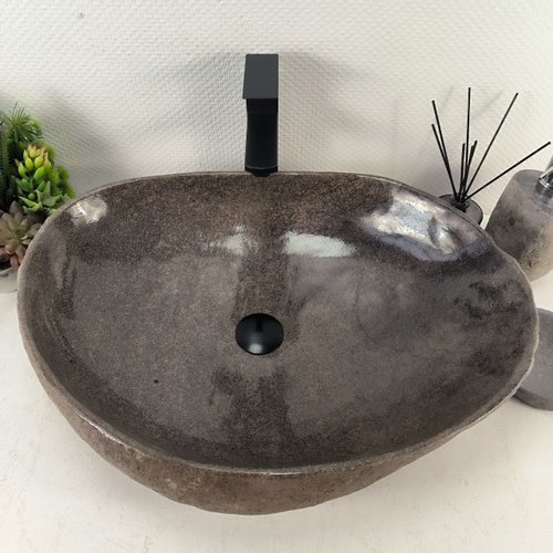 Раковина из речного камня RS-65115 62*45*15 0863