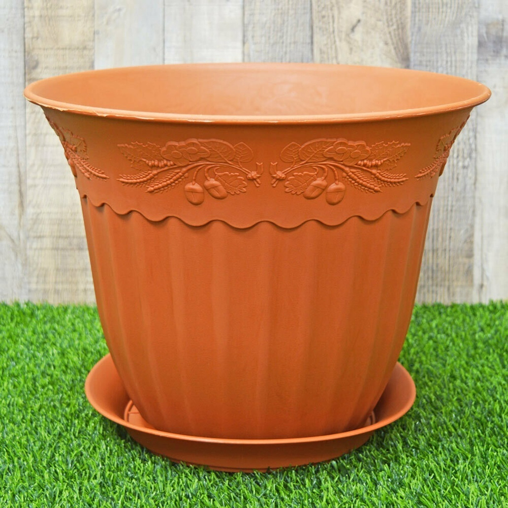Кашпо Дубок 16л 36см терракот