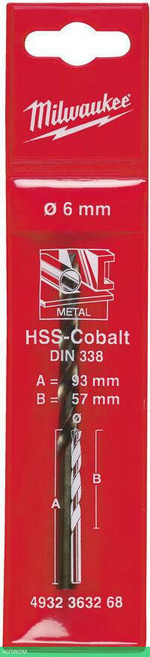 Сверло по металлу Milwaukee HSS-Co 6.0мм (4932363268)