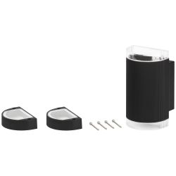 Садово-парковый светильник ЭРА GBW-102-BL-0230 Адрия 230В 2хGU10 max 30Вт IP54 230х100x95мм настенный | Садово-парковые светильники