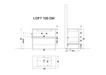 Armadi Art Ящик под консоль LOFT 100 light wood, 1 полка