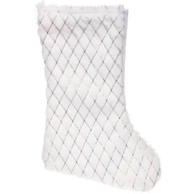 Носок новогодний «Новогодний образ» 32 X 22 см, Белый микс