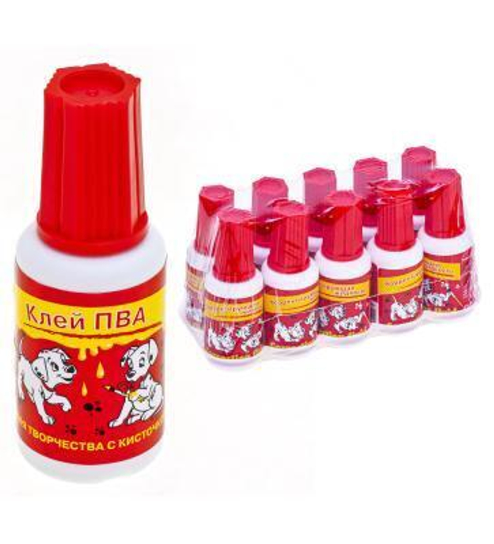 Клей ПВА 20 г с кисточкой "Далматинцы" (Cullinan)