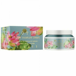 Глубоко увлажняющий крем для лица JIGOTT лотос LOTUS Flower Moisture Cream, 100 мл