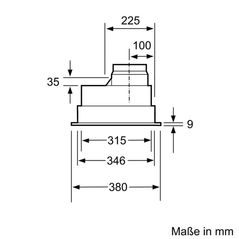Встраиваемая вытяжка BOSCH DHL755BL