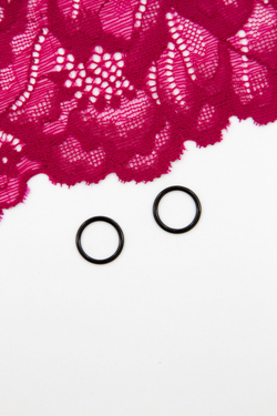 Кольцо, регулятор, крючок для бюстгальтера чёрный 0,6-2 см