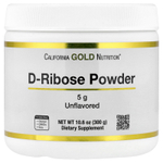 California Gold Nutrition, D-рибоза в порошке, без добавок, 300 г (10,6 унции)