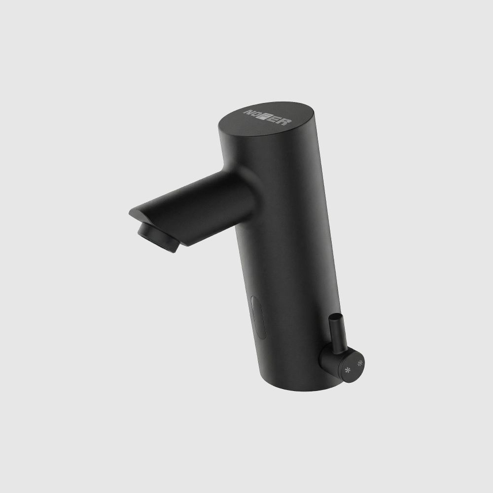Смеситель сенсорный для раковины и столешницы латунь NOFER 07261M.N чёрный