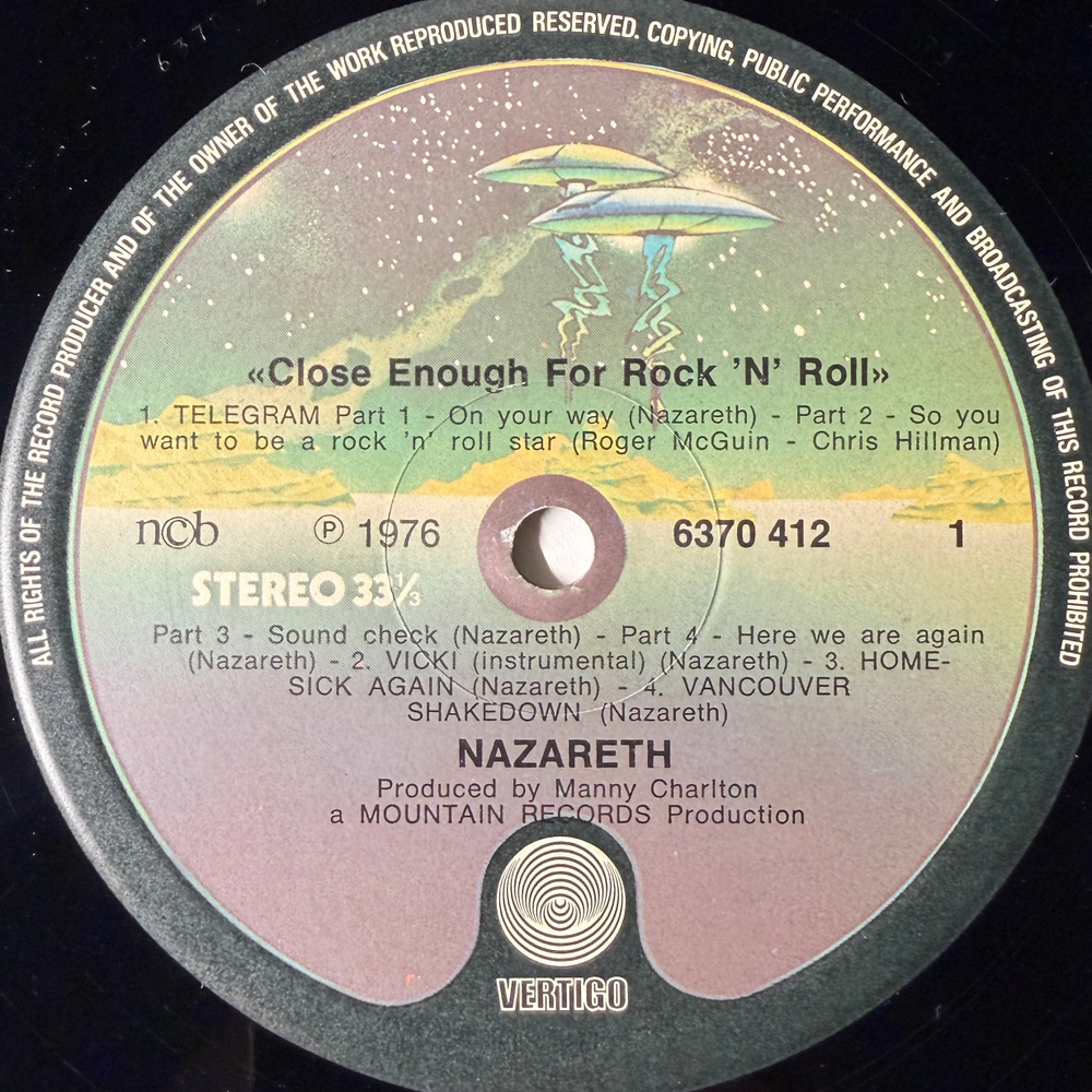 Виниловая пластинка Nazareth - Close Enough For Rock 'N' Roll LP