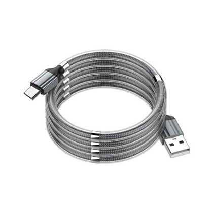 Кабель 1m USB/Micro LS491 Magnetic LDNIO grey