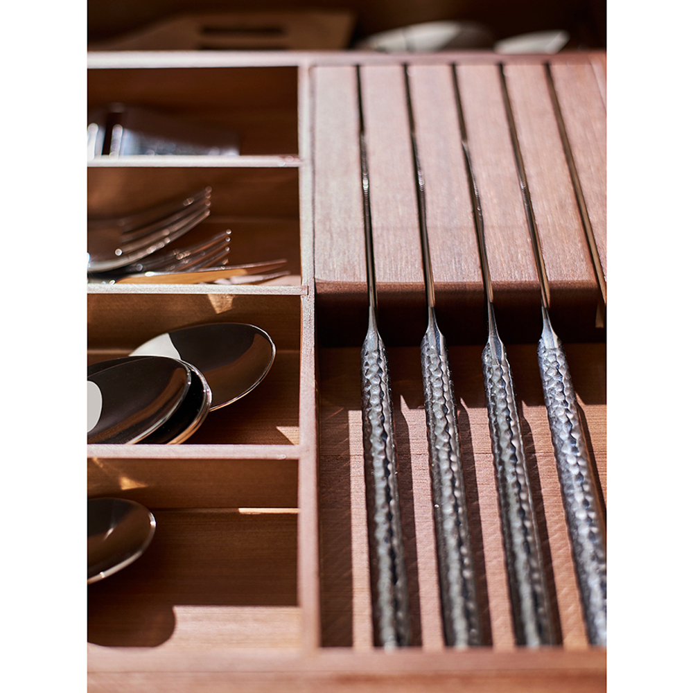 Органайзер для столовых приборов с держателем для ножей bambox, 30х38 см