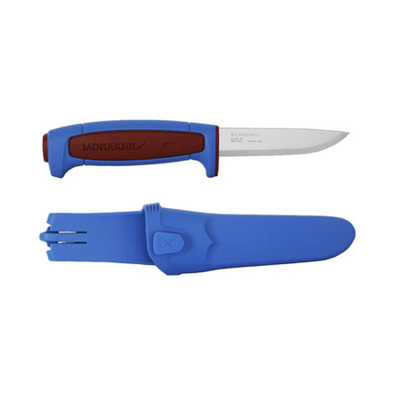 Нож Morakniv Basic 546 лимит2025 нерж. ручка синяя красная вставка