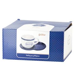 Набор для завтрака: чашка и блюдце " " 23х15х10,5см v=500мл (подарочная упаковка)