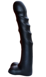 Чёрный фаллоимитатор-гигант PREDATOR - 37 см.