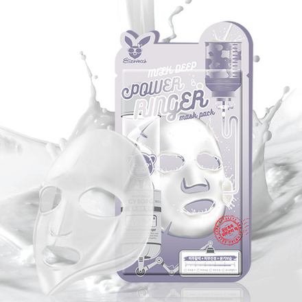 Тканевая маска для лица Elizavecca Milk Power Deep Power Ringer Mask, 23 мл
