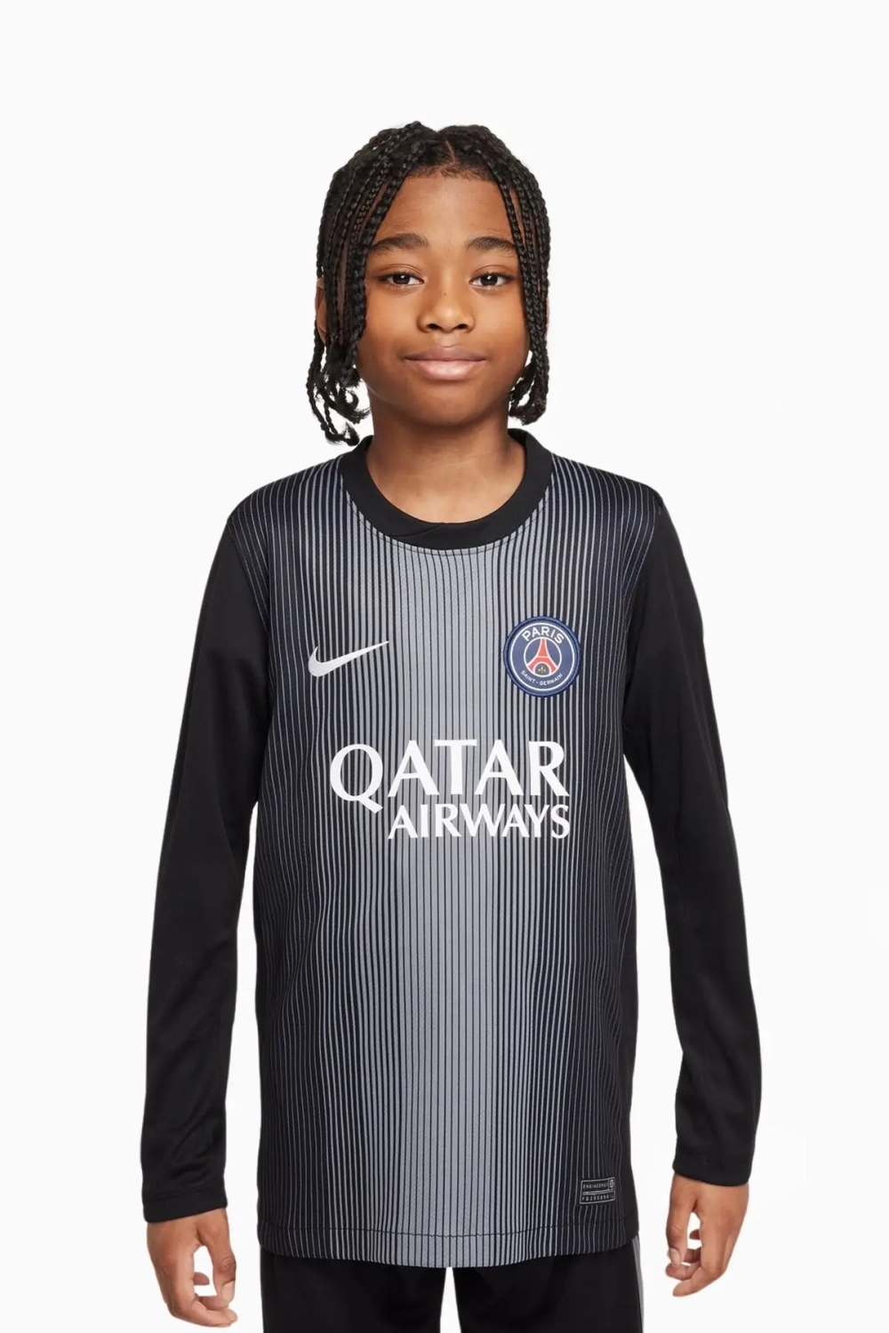 Футболка с длинными рукавами Nike PSG 25/26 Goalkeeper Stadium Junior - черный