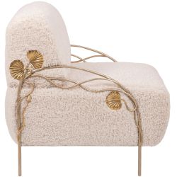 Кресло Нимфея Какао Айвори