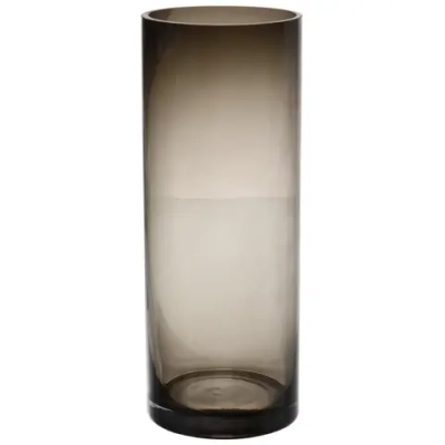 Ваза стеклянная «GREY GLASS» 12*30см, круглая