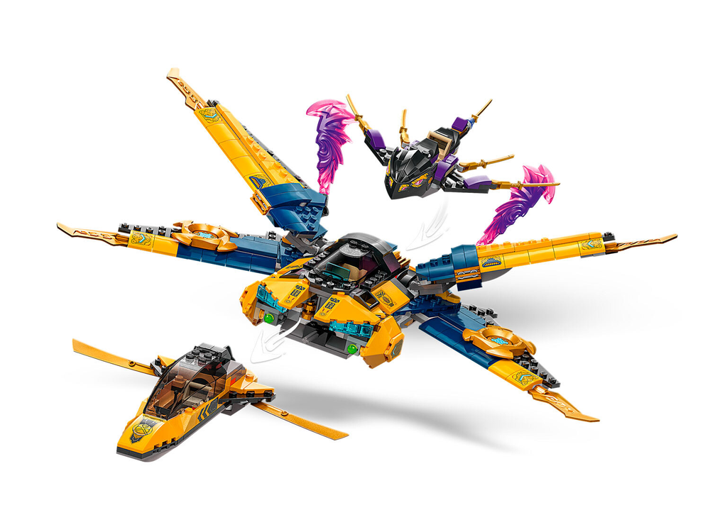 LEGO Ninjago 71833 «Суперштормовой самолёт Раса и Арина» — воздушные бои