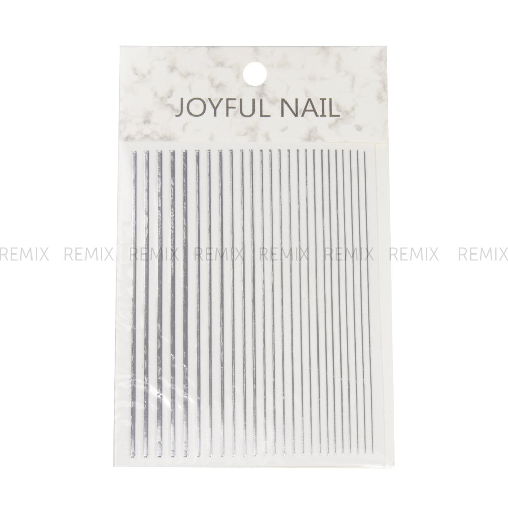 Гибкая лента, JOYFUL NAIL, серебристая