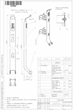 Кронштейн настенный Кайрос К15Н.6100 со скобами в сборе для гигиенических СПР высотой 600 мм