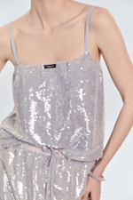Топ с пайетками на шифоне