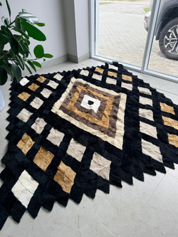 Покрывало меховое ковер из шкуры овчины