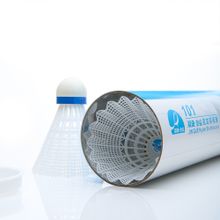 Воланы для бадминтона DOUBLE FISH JINQUE 101w ( нейлон/пробка), 6 шт, белый