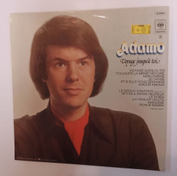 Винтажная виниловая пластинка LP Adamo Voyage Jusqua Toi (France 1976)