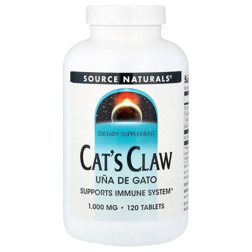 Source Naturals, кошачий коготь, 1000 мг, 120 таблеток